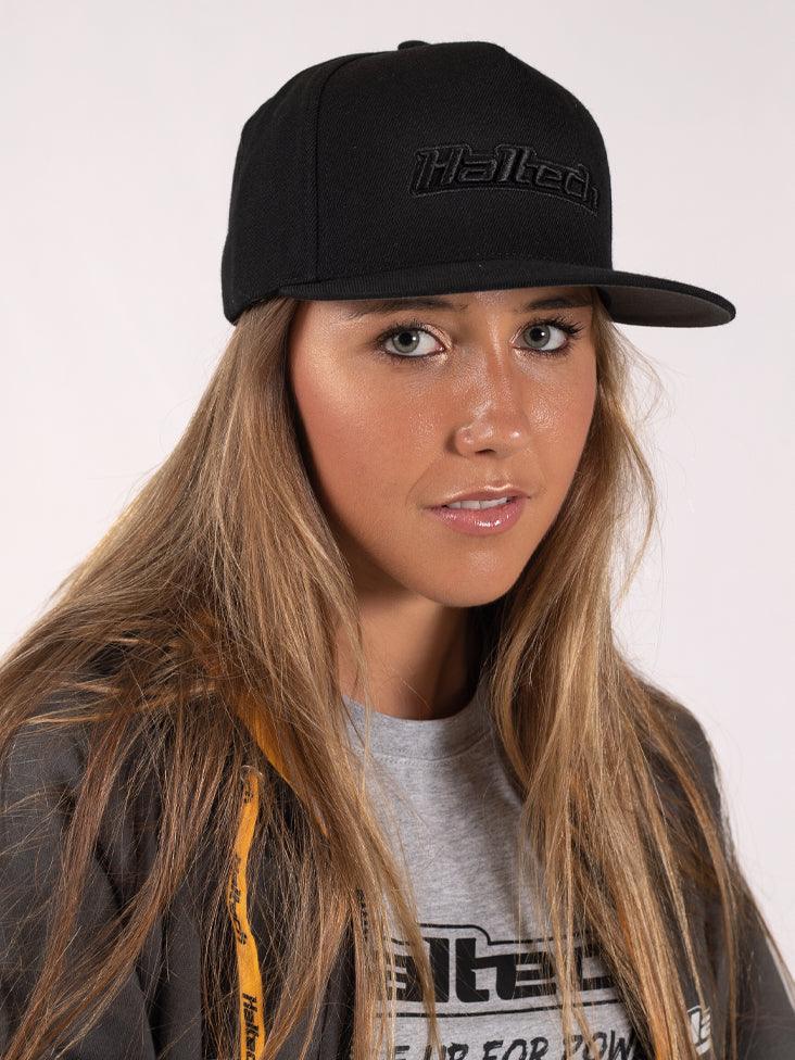 Haltech Snap Back Black on Black Size: One size fits all.