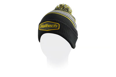 Haltech Stripe beanie with pom pom