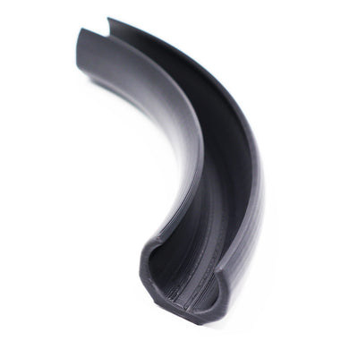 Hose Guide (Braided Rubber) – 90 Degree
