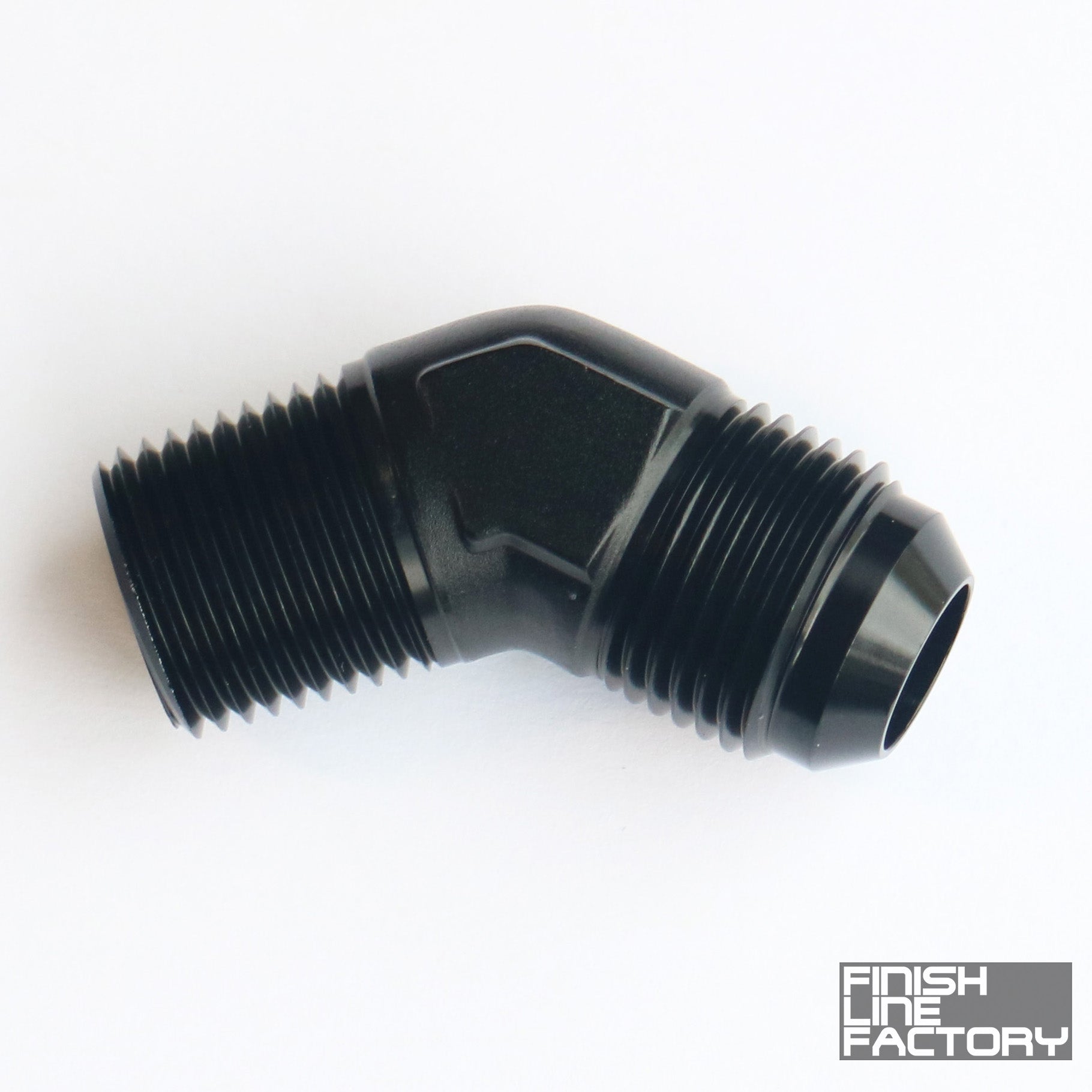 FLF AN to NPT Adapter - 45 Degree
