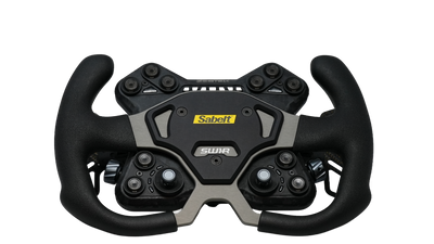 Sabelt SW1-R 295MM GT steering wheel with open 4-spoke rim at Tuned By Shawn