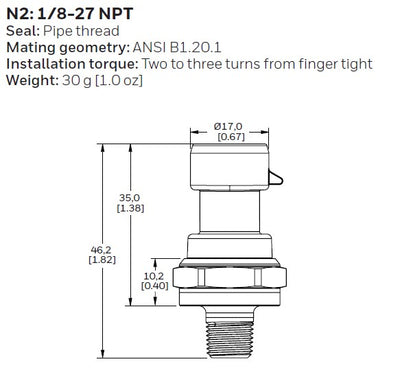 Tuned By Shawn 0-150PSIg Liquid Pressure Sensor