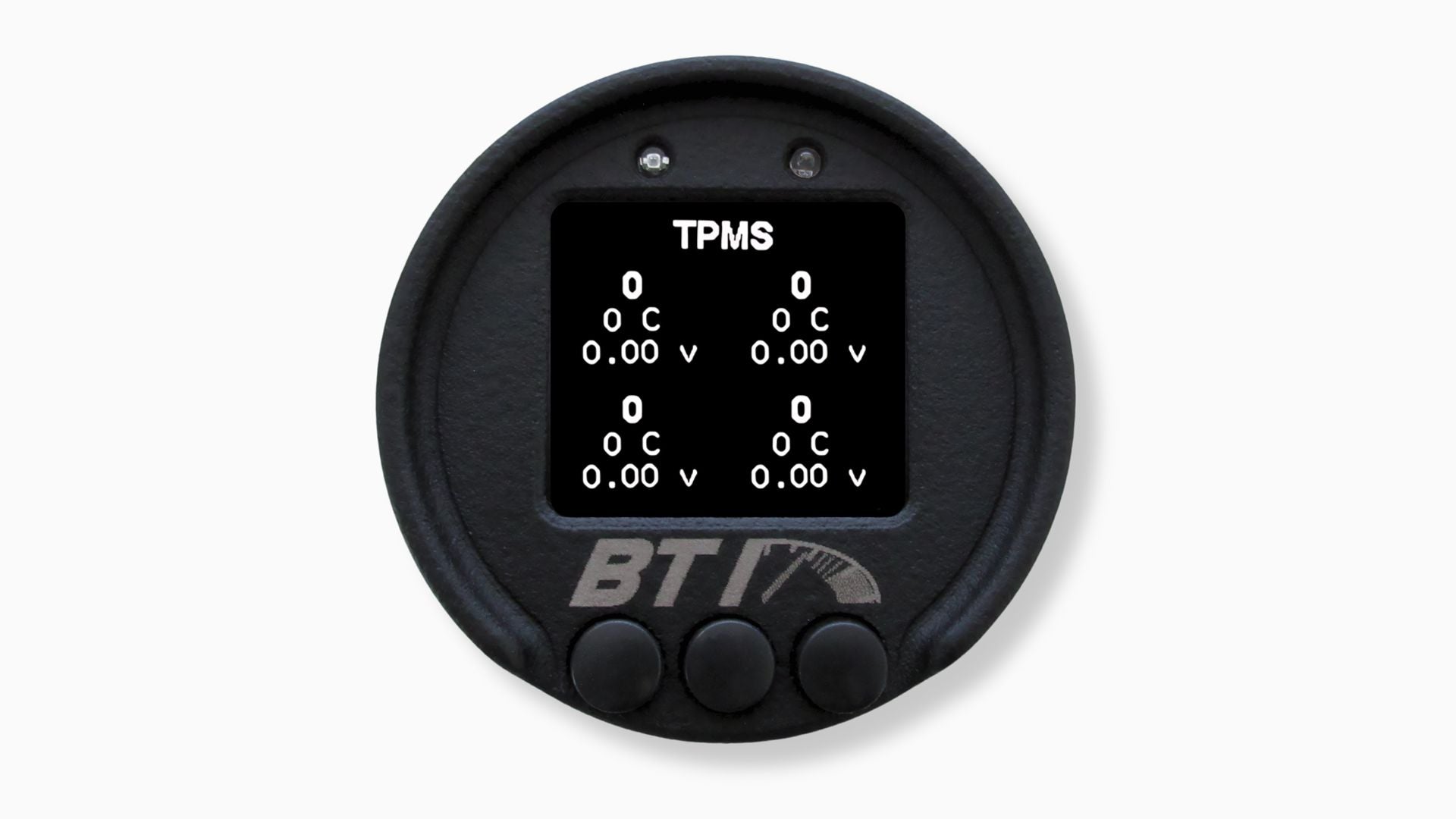 BTI 52mm CAN gauge TPMS screen for four tire pressures, temperatures and sensor voltages, TPMS kit sold separately, Tuned By Shawn