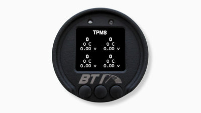 BTI 52mm CAN gauge TPMS screen for four tire pressures, temperatures and sensor voltages, TPMS kit sold separately, Tuned By Shawn