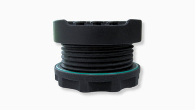 BTI 52mm CAN gauge front bezel with the 52mm threaded body and mounting nut, sold by Tuned By Shawn