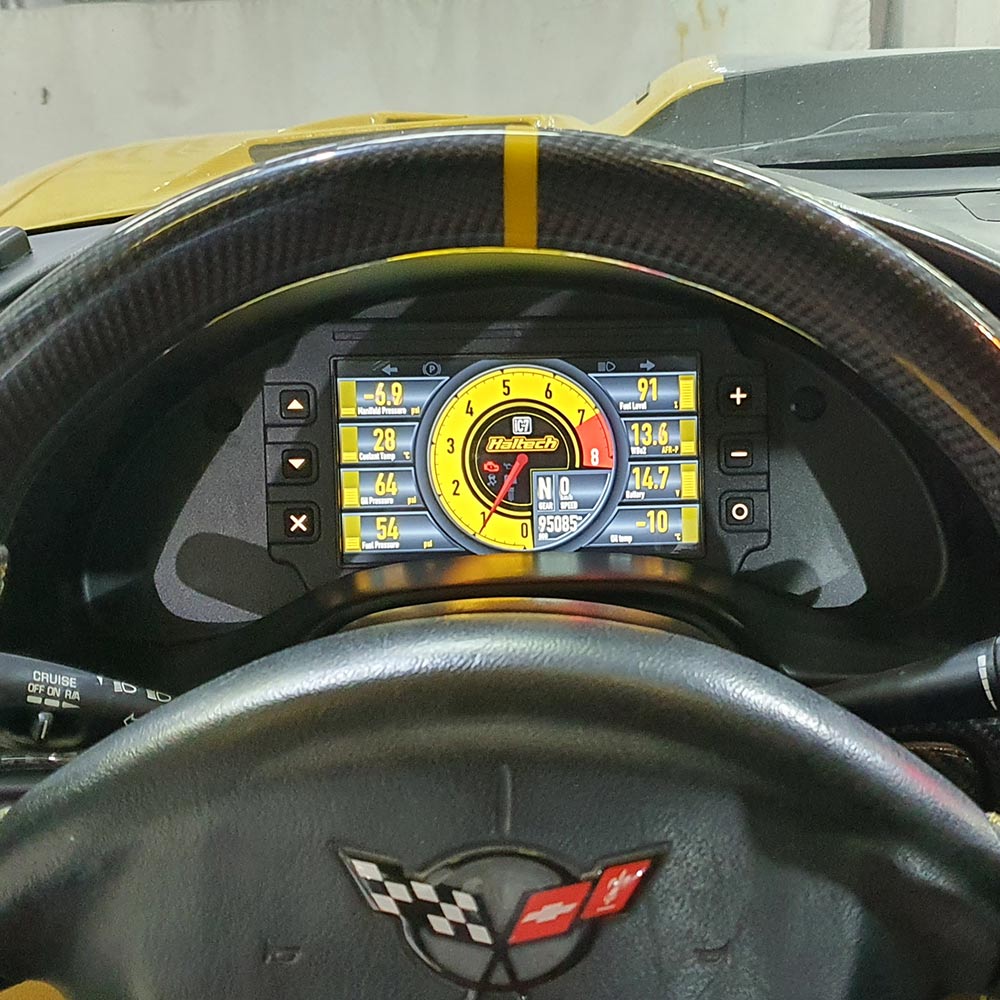 Chevrolet Corvette C5 1997-2004 Haltech iC-7 / uC-10 dash mount by Mako Motorsport
