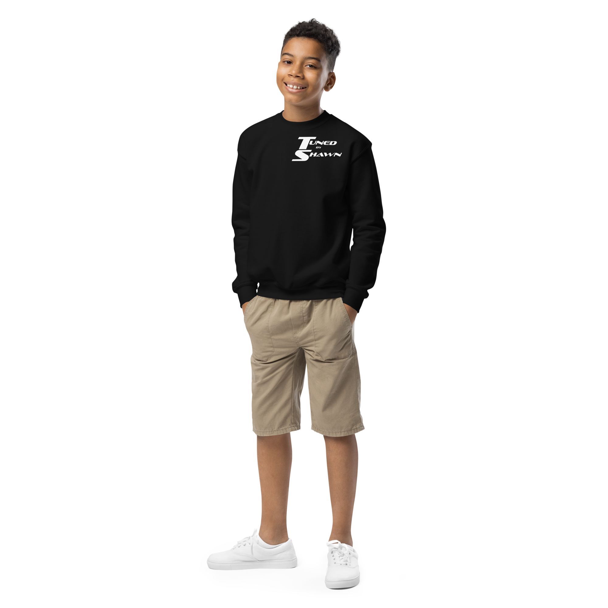 Tuned By Shawn Youth Crewneck