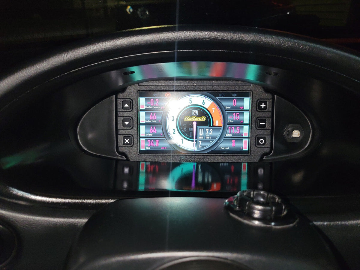 Ford Falcon / Fairlane AU 1998-2003 Haltech iC-7 / uC-10 dash mount by Mako Motorsport
