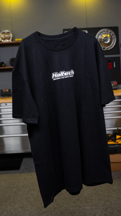 Haltech New Classic T-Shirt - Black with White Logo