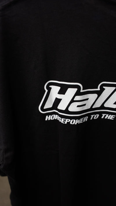 Haltech New Classic T-Shirt - Black with White Logo (view 5)