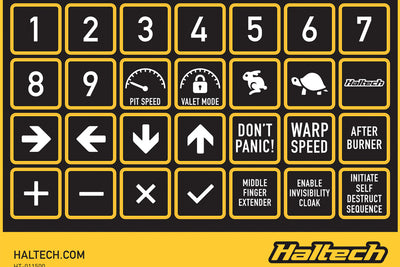 CAN Keypad Label Set (HT-011500)