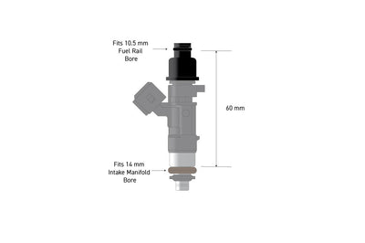 Fuel Injector Adapter 10.5mm Nissan RB26DETT GTR (HT-080001)