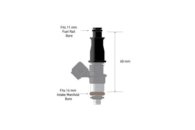 Fuel Injector Adapter 11mm 1/2 to Full Length (HT-080002)