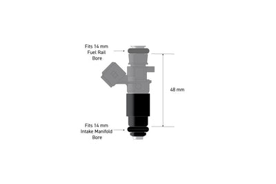 Fuel Injector Adapter 14mm Base (HT-080007)