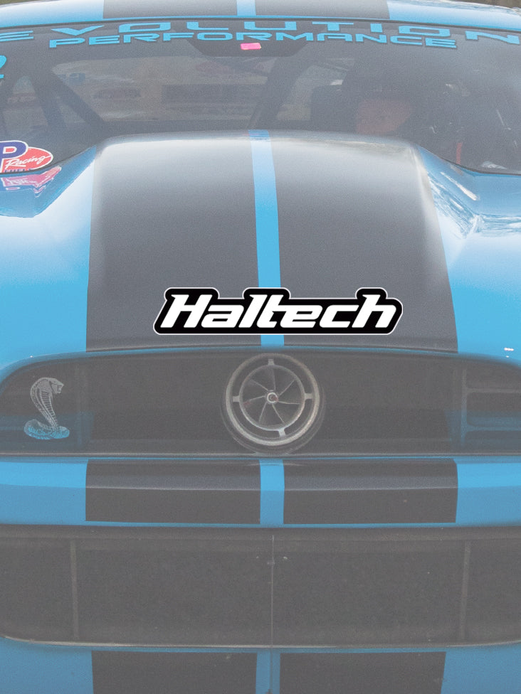 Haltech Logo Sticker Black and White 400mm (HT-300112)
