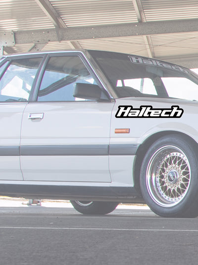 Haltech Logo Sticker Black and White 400mm (HT-300112)