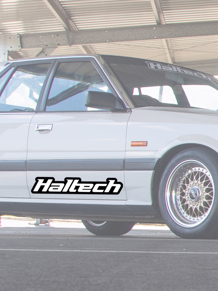 Haltech Logo Sticker Black and White 600mm (HT-300113)