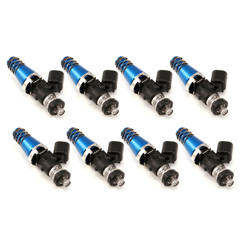 ID1050-XDS fuel injectors set of 8 for 60mm, 11mm Adapter Top, Denso Lower, sold by Tuned By Shawn