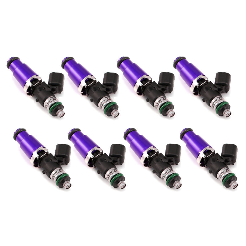 ID1050-XDS fuel injectors set of 8 for 60mm, 14mm Adapter Top, 14mm Lower O-Ring, sold by Tuned By Shawn