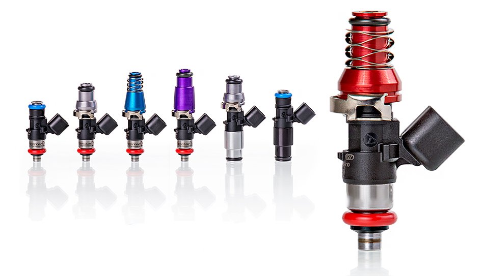 ID1050-XDS fuel injectors set of 6 for 60mm, 14mm Adapter Top, 14mm Bottom Adapter, sold by Tuned By Shawn