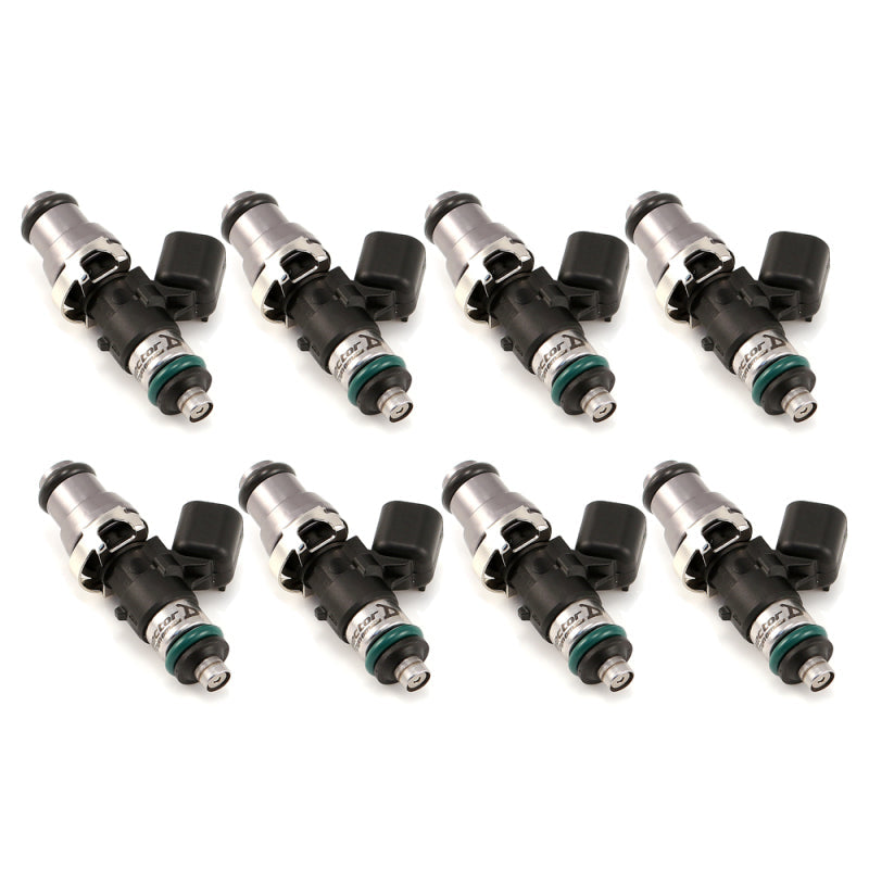 ID1300-XDS fuel injectors set of 8 for 48mm, 14mm Adapter Top, 14mm Lower O-Ring, sold by Tuned By Shawn