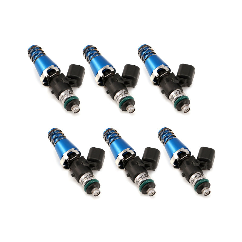 ID1300-XDS fuel injectors set of 6 for 60mm, 11mm Adapter Top, 14mm Lower O-Ring, sold by Tuned By Shawn