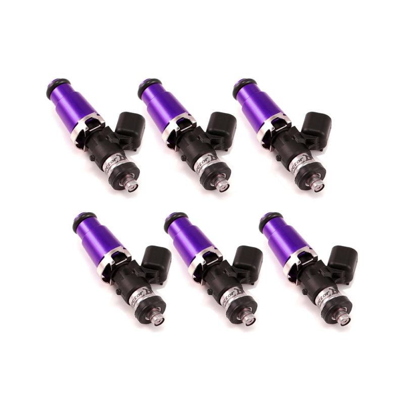 ID1300-XDS fuel injectors set of 6 for 60mm, 14mm Adapter Top, Denso Lower, sold by Tuned By Shawn