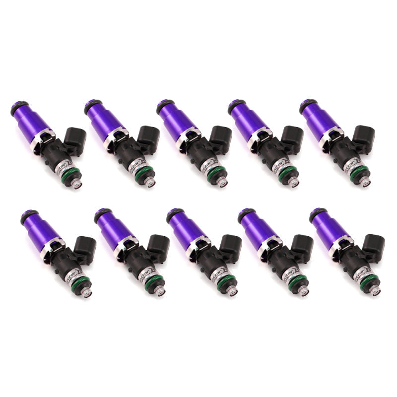 ID2600-XDS fuel injectors set of 10 for 60mm, 14mm Adapter Top, 14mm Lower O-Ring, sold by Tuned By Shawn