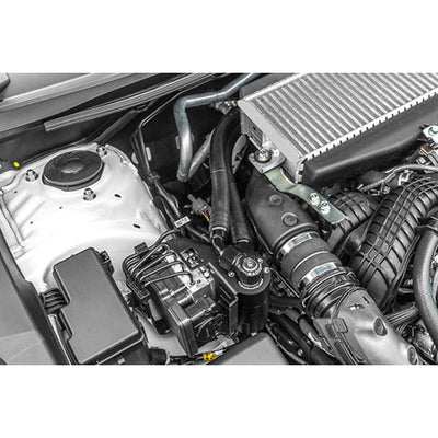 Radium CCV catch can by 2022 WRX airbox, sold by Tuned By Shawn