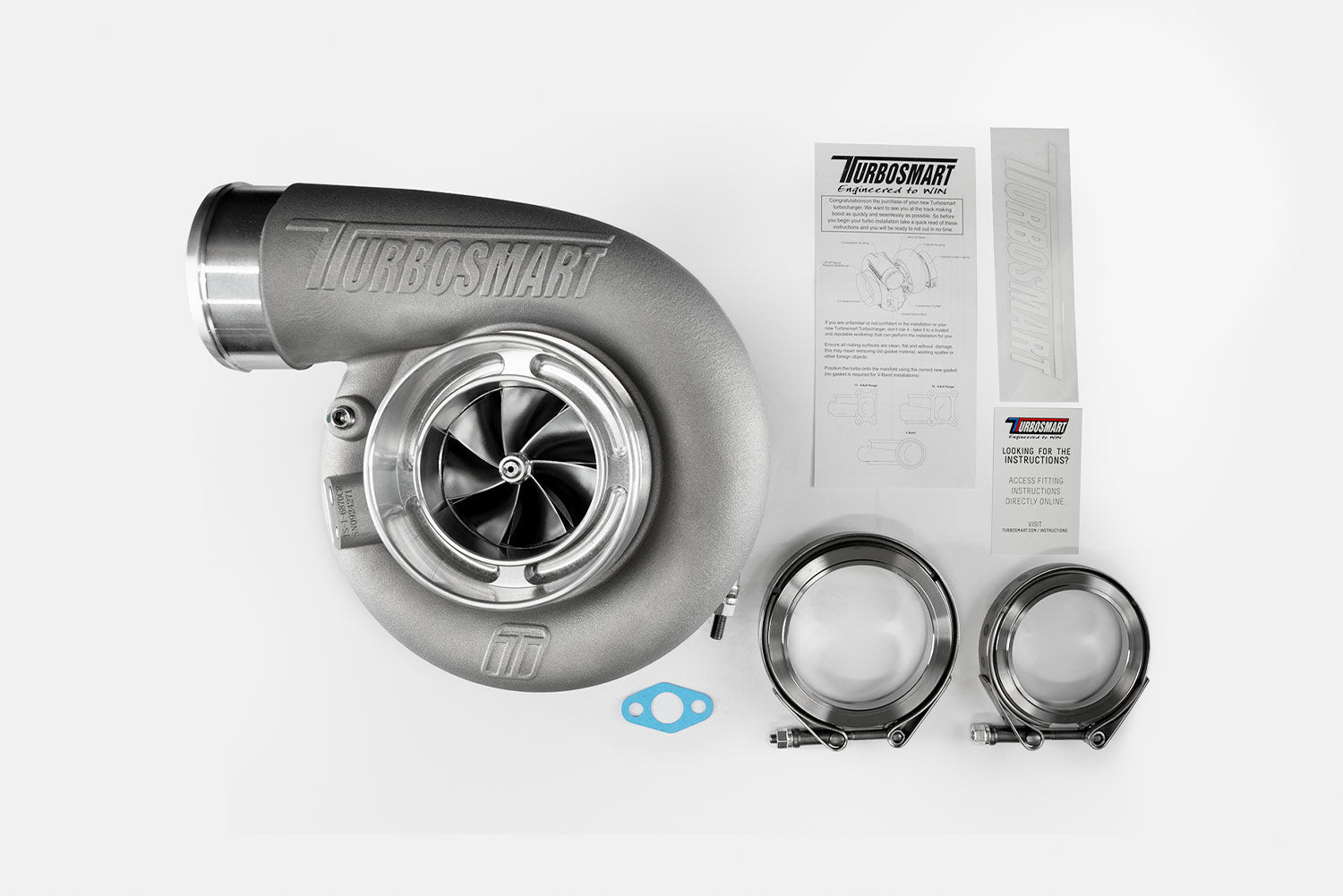 TS-1 Performance Turbocharger 6870 V-Band Reverse Rotation 0.96AR Externally Wastegated