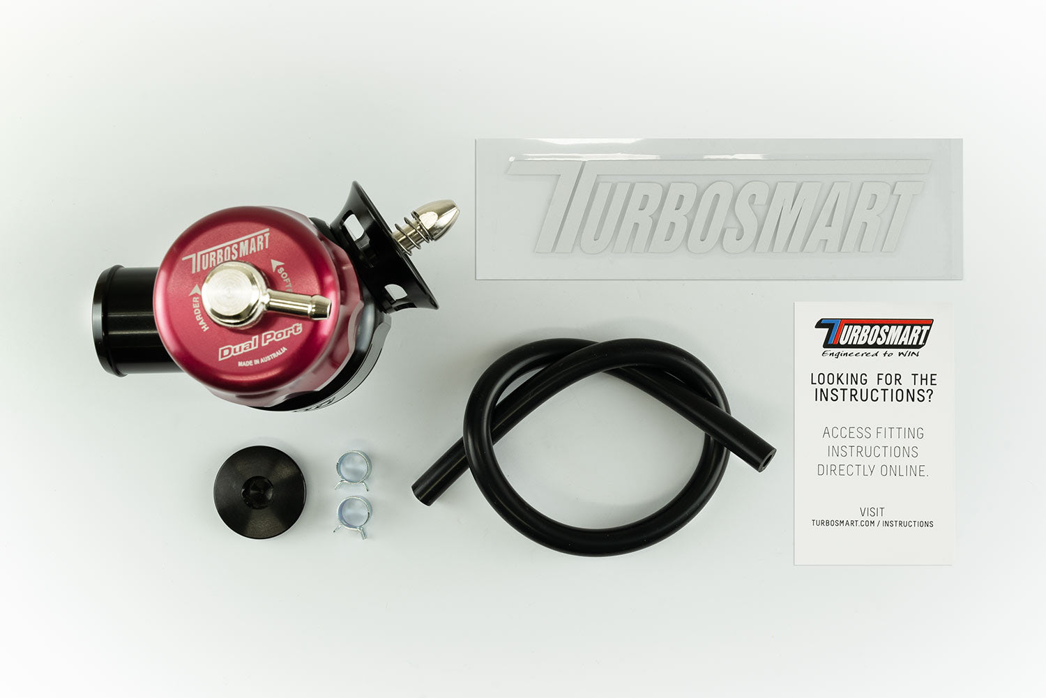 Smart Port Dual Port Mitsubishi EVO IV to X - Red/Black