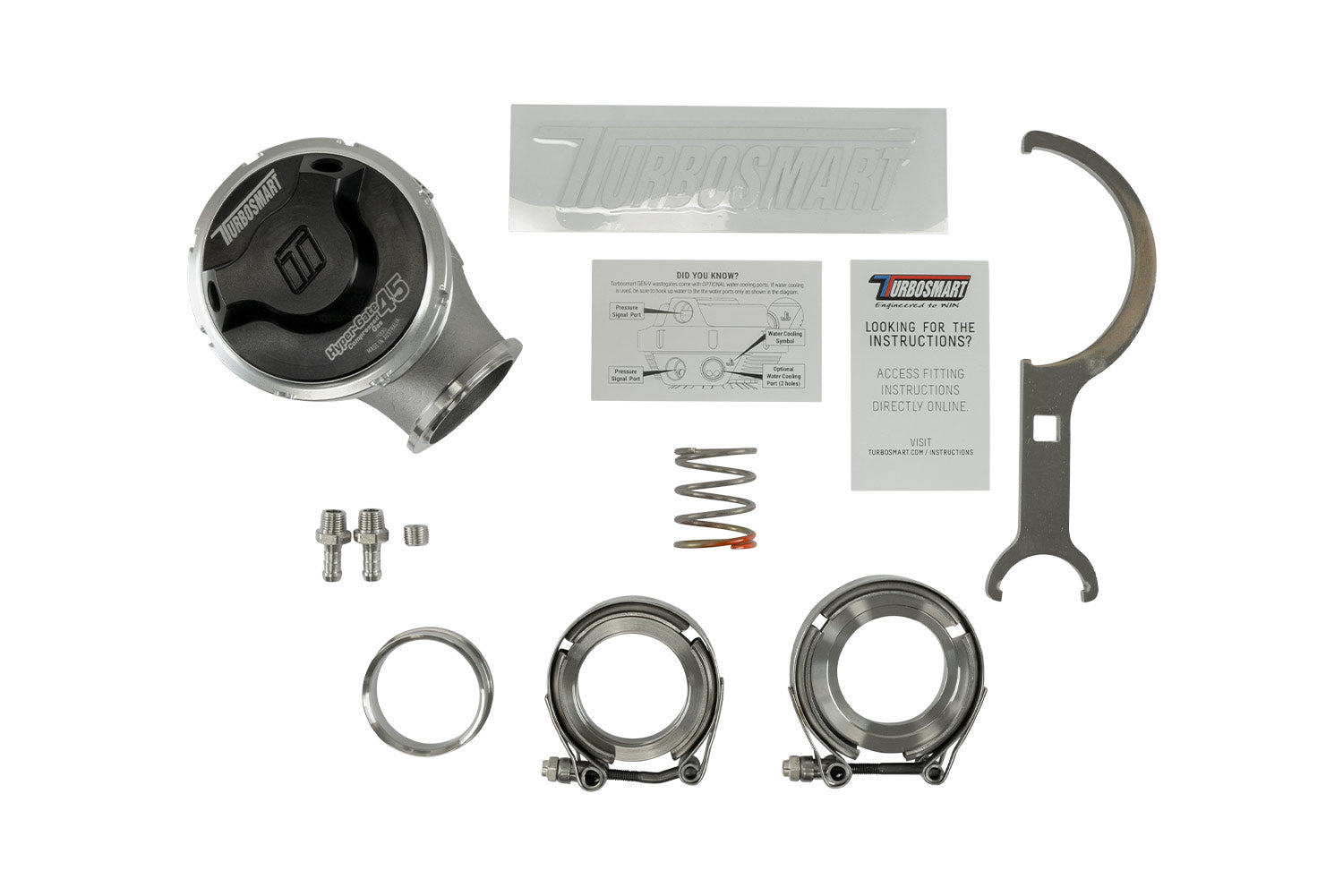 GenV HyperGate45CG 'Compressed Gas' 5psi External Wastegate (Black)