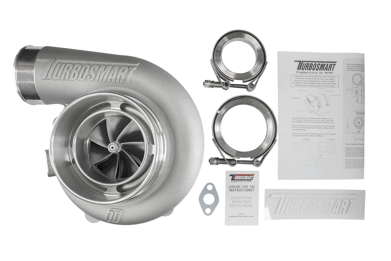 TS-1 Performance Turbocharger 7170 (Kompact) V-Band 0.96AR Externally Wastegated (Reverse Rotation)