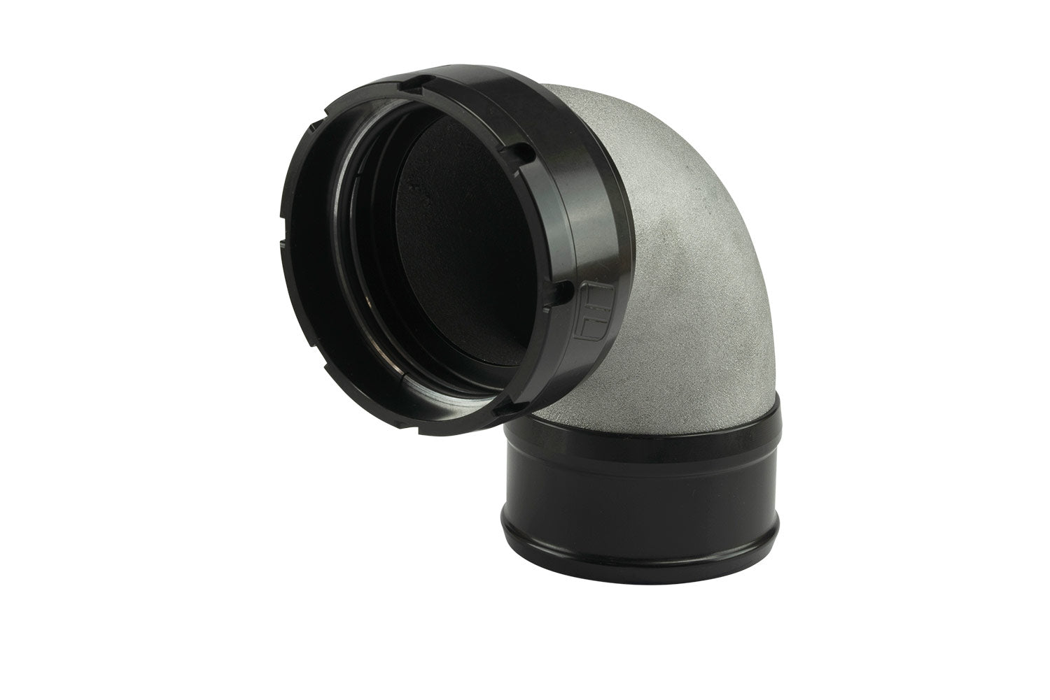 LockSleeve Turbo Adapter Compressor Outlet 3.00" to 90 Elbow Hose Barb 3.00"