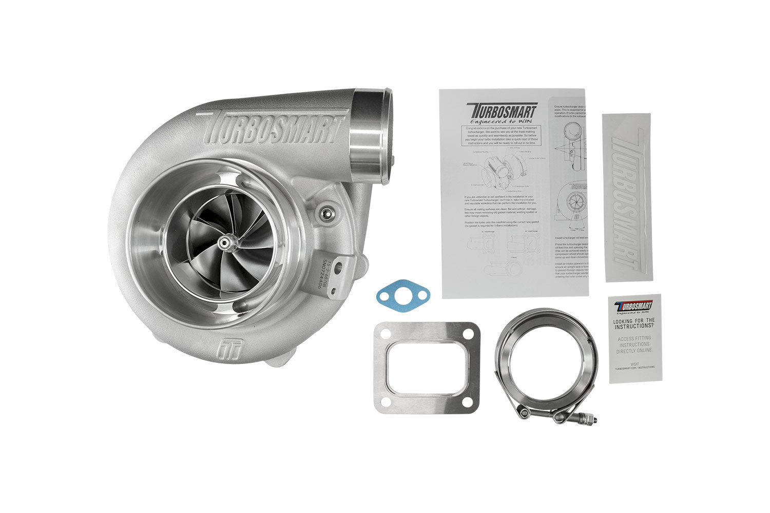 TS-2 Performance Turbocharger (Water Cooled) 6870 (Kompact) T4 0.96AR Externally Wastegated