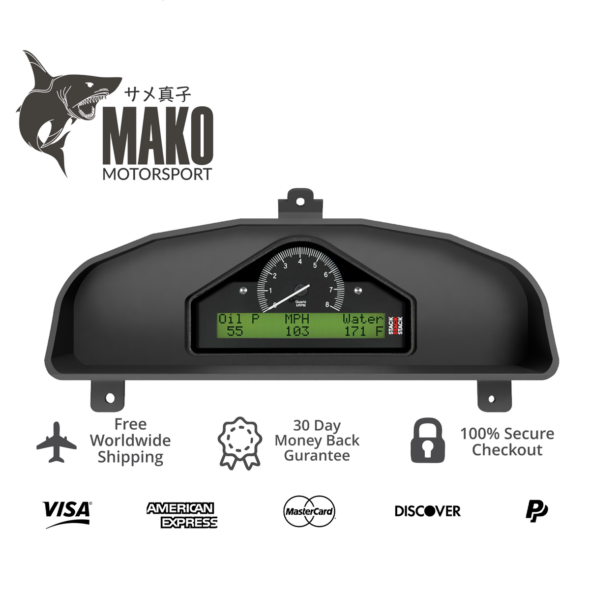 Nissan Pulsar / Lucino / Almera N15 1995-2000 Haltech iC-7 dash mount by Mako Motorsport
