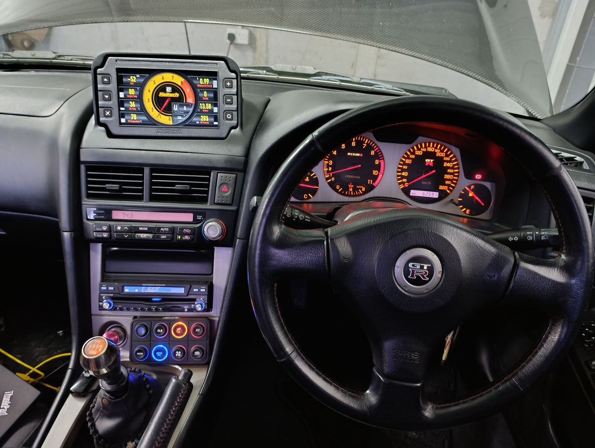 Nissan Skyline R34 1998-2002 Haltech iC-7 MFD mount by Mako Motorsport