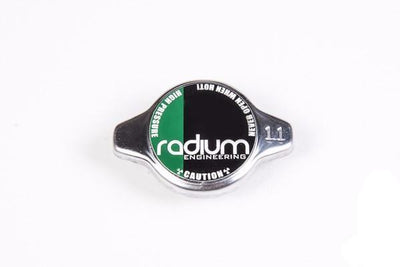 Radium Mustang coolant tank with billet cap receiver, sold by Tuned By Shawn