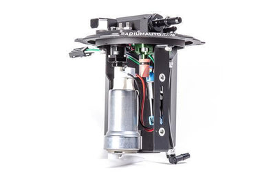 Tuned By Shawn Radium fuel pump hanger installed in Evo X fuel tank