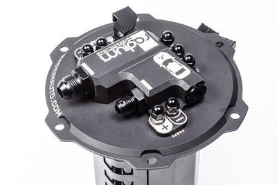 Tuned By Shawn Radium fuel pump hanger installed in Evo X fuel tank