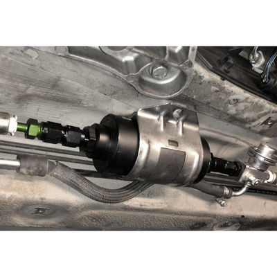 Radium filter mounted on E46, Tuned By Shawn