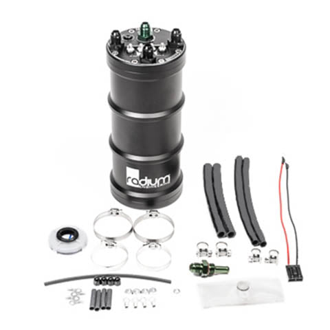 Radium Engineering single pump fuel surge tank 20-0960 at Tuned By Shawn