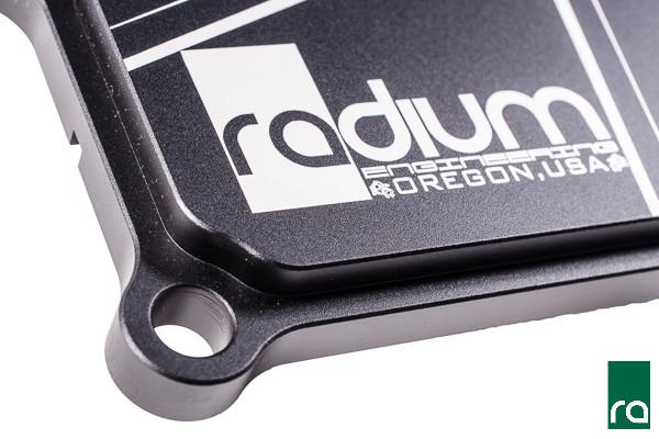 Radium PCV baffle plate installed on EcoBoost engine block, Tuned By Shawn