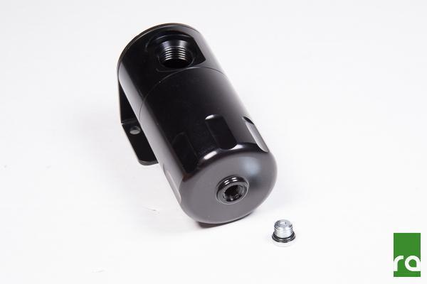 Radium 6061 catch can with stainless baffles and dipstick, sold by Tuned By Shawn