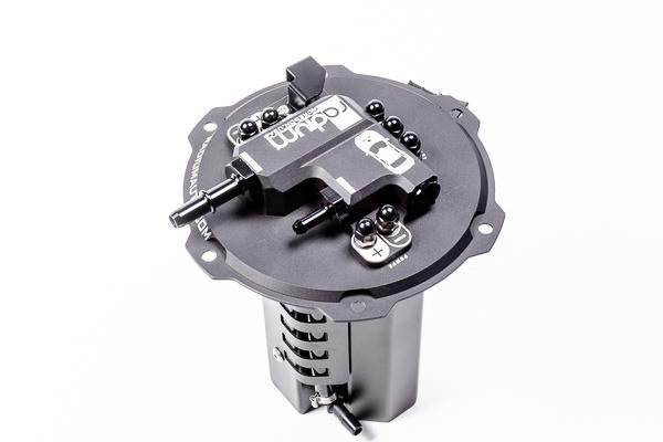 Radium Evo X hanger top hat with 8AN ORB outlet and wiring terminals, Tuned By Shawn