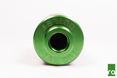 Radium high flow fuel filter disassembled showing element, Tuned By Shawn