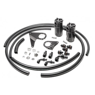 Radium Engineering Fluid Lock Catch Can Kit 20-0105-FL for 2008-2015 Mitsubishi Evo X at Tuned By Shawn