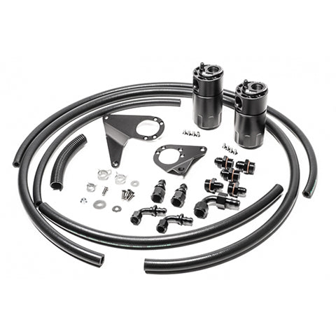 Radium Engineering Fluid Lock Catch Can Kit 20-0105-FL for 2008-2015 Mitsubishi Evo X at Tuned By Shawn