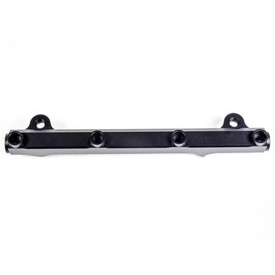 Billet 6061 aluminum Radium Evo X fuel rail with 8AN ORB ports, Tuned By Shawn