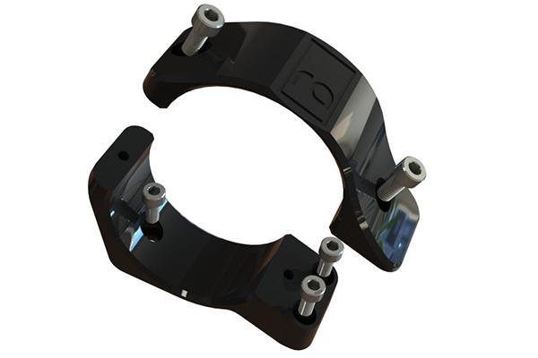 Billet black anodized Radium 60mm pump clamp, Tuned By Shawn